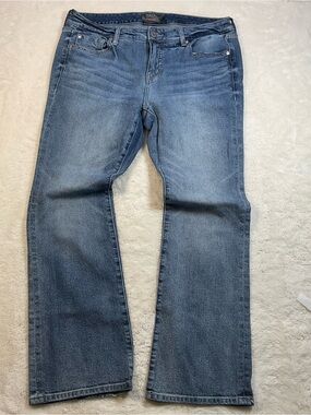 Torrid Mid Rise Slim Boot Jeans Womens 12S Short Medium Wash Stretch Bootcut